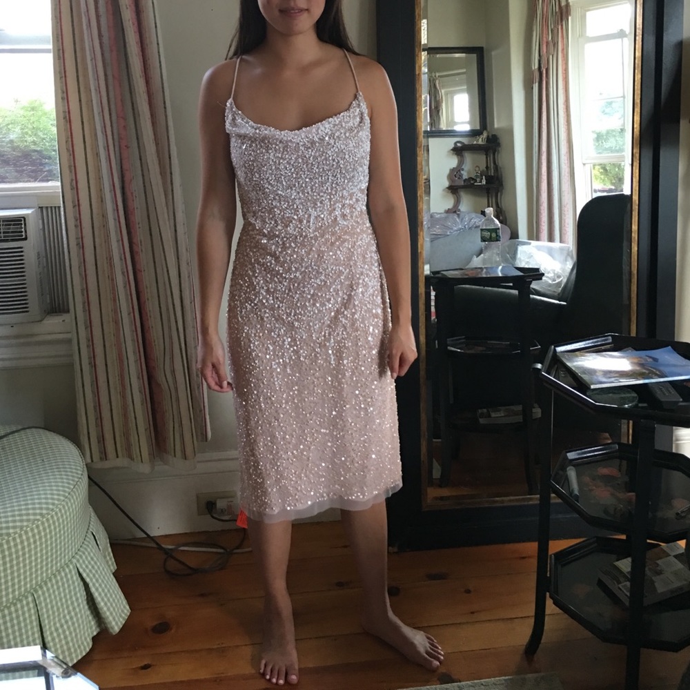 Adrianna Papell Sequined Slip dress, Size 12, NWT